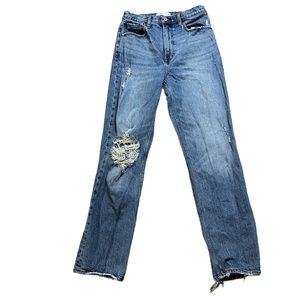 Abercrombie & Fitch Blue Straight Leg Jeans